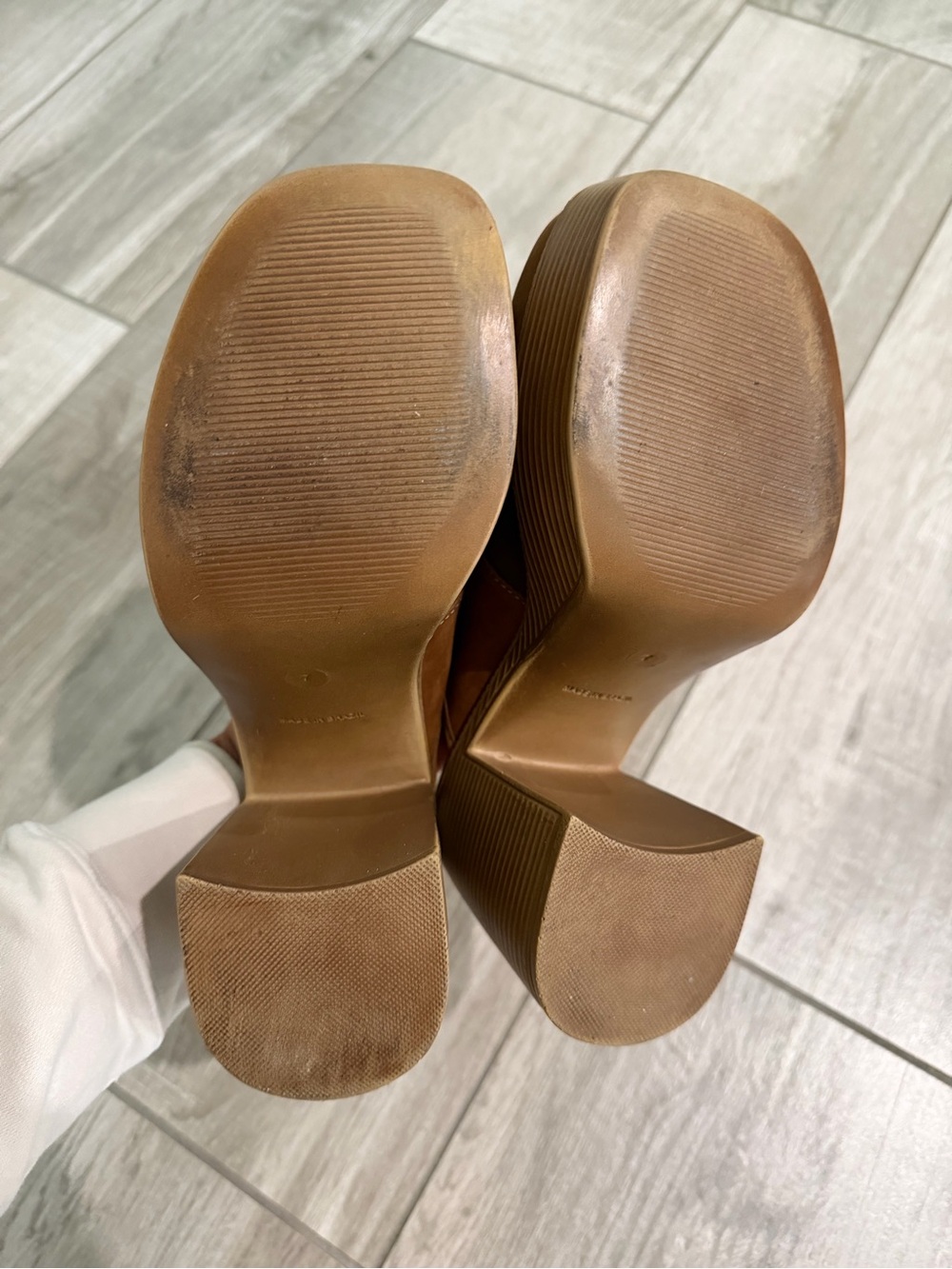 Steve Madden Patchwork Suede Mules in Multi Brown Tones - Picture 5 of 6